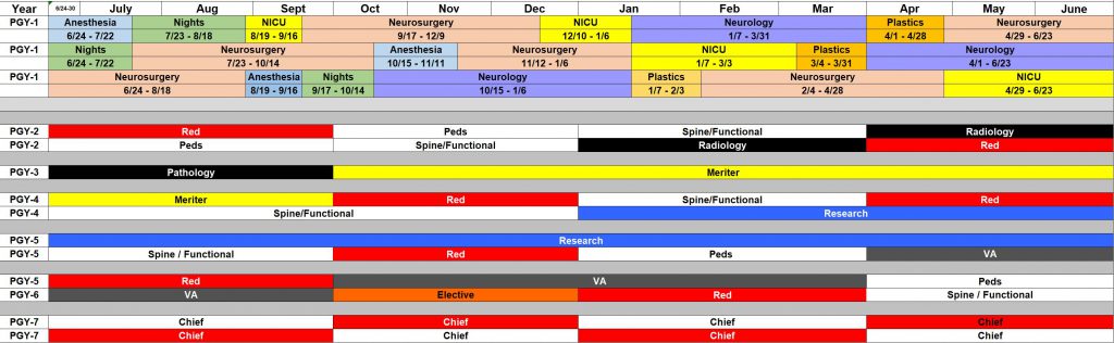 2018-19 schedule