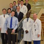 Dr. Lang with faculty and residents