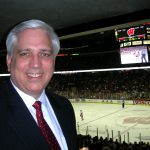 Dr. Ondra at UW Hockey game