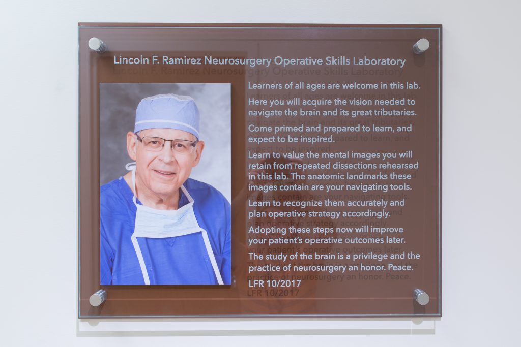 Lincoln F. Ramirez Neurosurgery Operative Skills Laboratory