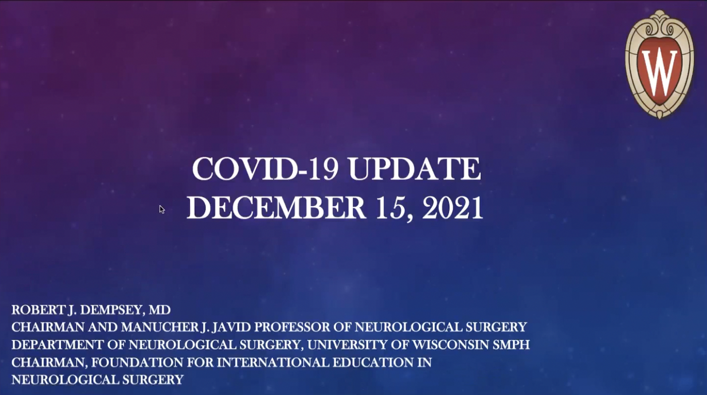 Covid Update Dec 15, 2021
