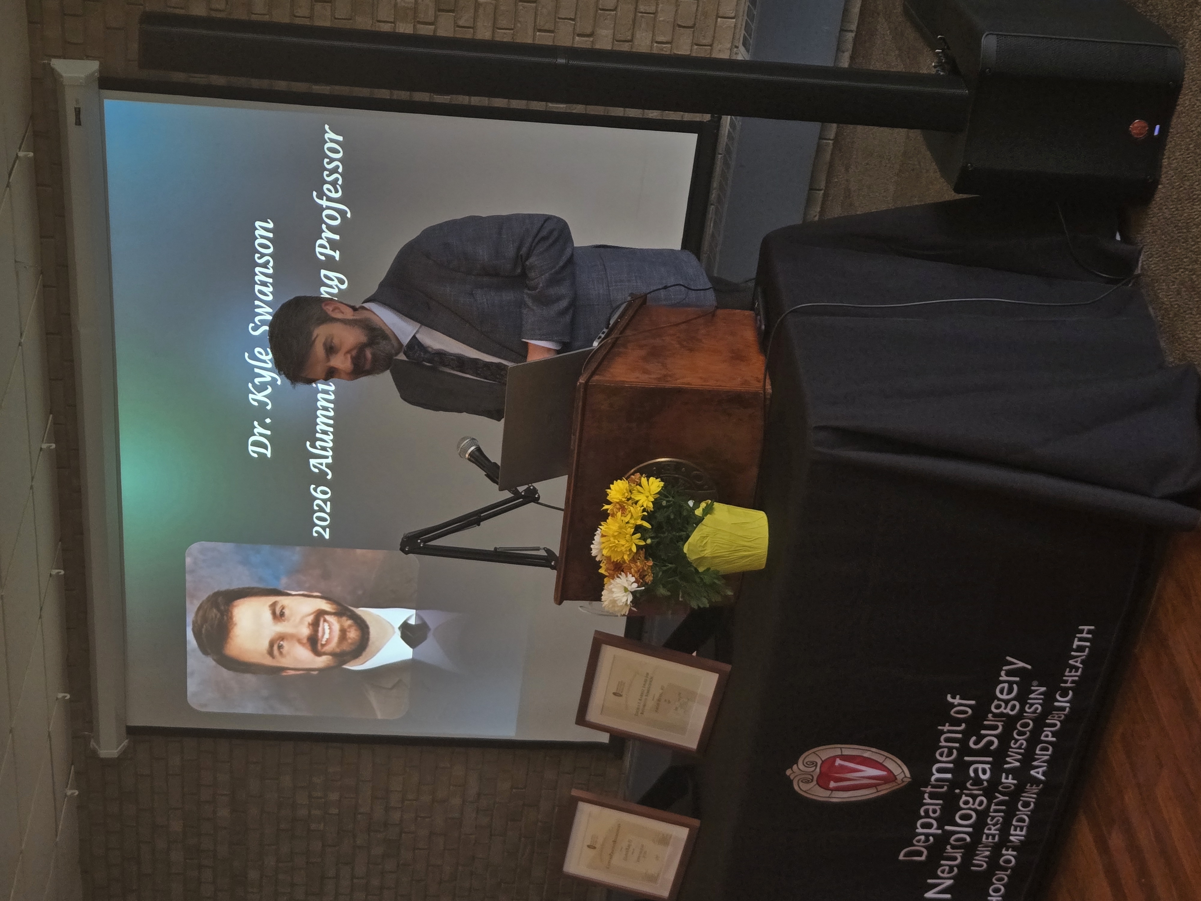 Dr. Kyle Swanson speaks at Resident Graduation Banquet
